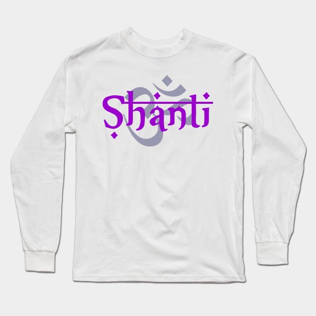 SHANTI OM Long Sleeve T-Shirt by GourangaStore